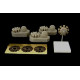 Brengun BRL144039 1/144 German Engine BMW 132 (3 pcs) PE resin kit (Ju-52)
