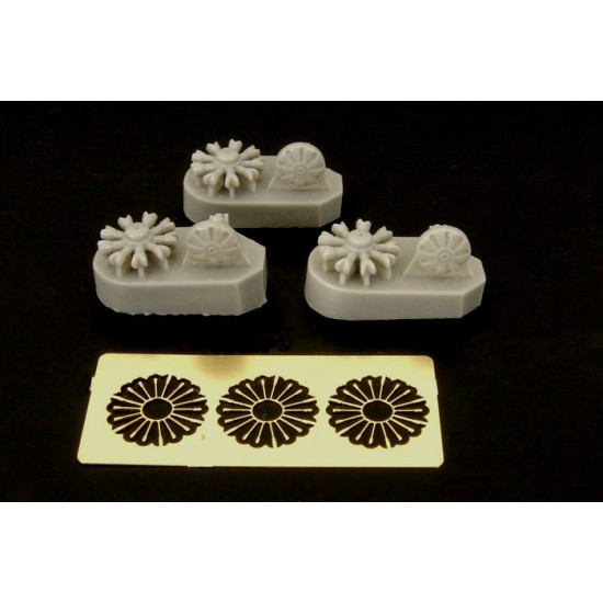 Brengun BRL144039 1/144 German Engine BMW 132 (3 pcs) PE resin kit (Ju-52)