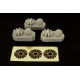 Brengun BRL144039 1/144 German Engine BMW 132 (3 pcs) PE resin kit (Ju-52)