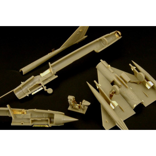 Brengun BRL144040 1/144 Mig-21 MF-MFN (Eduard 4425-7106) PE parts for EDUARD kit