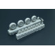 Brengun BRL144153 1/144 Mosquito wheels resin casted wheels