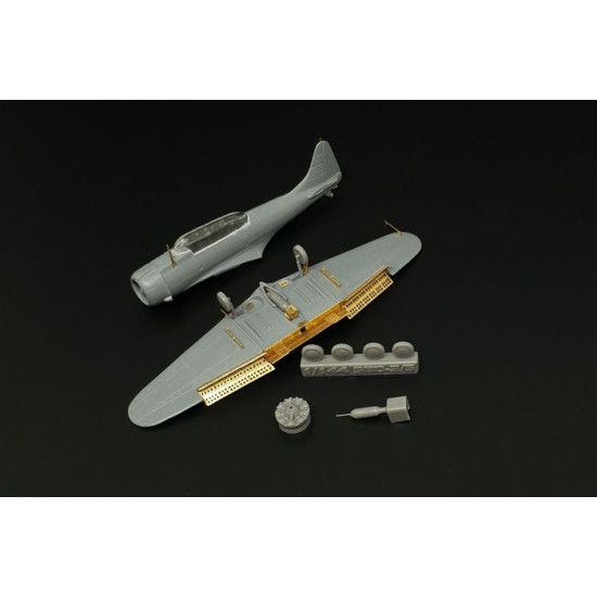 Brengun BRL144166 1/144 SBD-3 Dauntless Exterior PE and resin set for Brengun