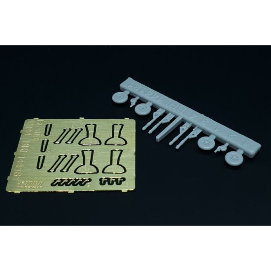 Brengun BRL144181 1/144 Messerschmitt Bf-109 A-E PE/resin set for Armory 2pcs