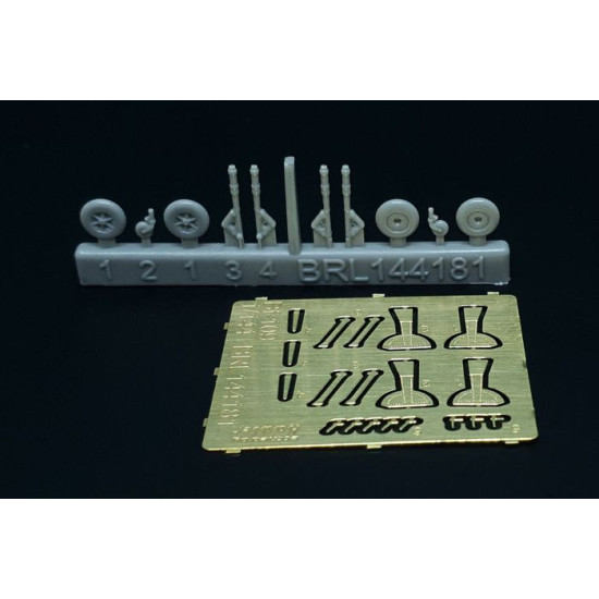 Brengun BRL144181 1/144 Messerschmitt Bf-109 A-E PE/resin set for Armory 2pcs