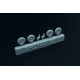 Brengun BRL144182 1/144 Messerschmitt Bf-109 A-А resin set of wheels (2sets)