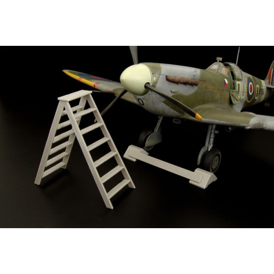 Brengun BRL32009 1/32 British wheel chock - ladder PE set for U.K. aircraft WW2