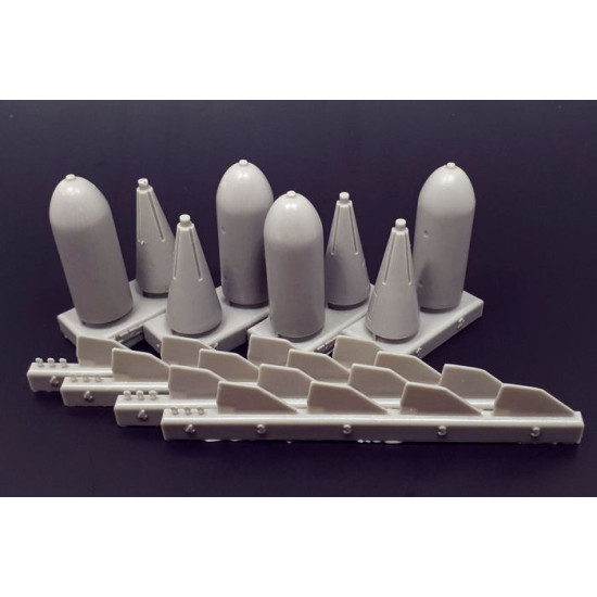 Brengun BRL32036 1/32 US bomb 500-lb AN-M64A1 resin set of US bombs (4pcs)