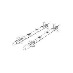 Brengun BRL32039 1/32 AIM-9X Sidewinder (2pcs) resin kit of AA missiles