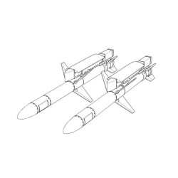 Brengun BRL32040 1/32 AGM-45 Shrike resin kit of U.S. airborn rocket