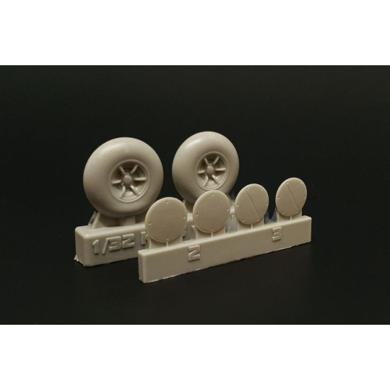 Brengun BRL32041 1/32 Ki-43 Hayabusa Wheels Resin casted wheels
