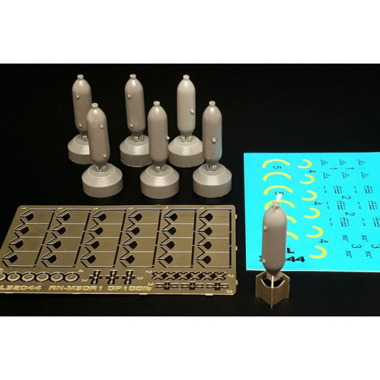 Brengun BRL32044 1/32 US GP 100lb AN-M30A1 Resin and PE set of U.S. bombs 6pcs