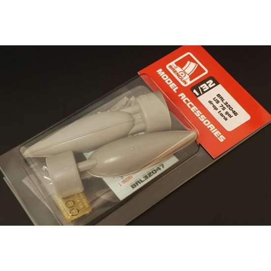 Brengun BRL32046 1/32 US 75 gal drop tank (2pcs) Resin set of US drop tanks