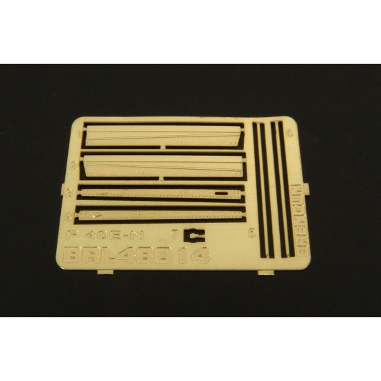 Brengun BRL48014 1/48 P-40 M,N canopy rails PE accessories for Eduard-MAUVE kit