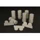 Brengun BRL48020 1/48 Fuel drums ( 3 types) Resin drums 3 types, six pieces