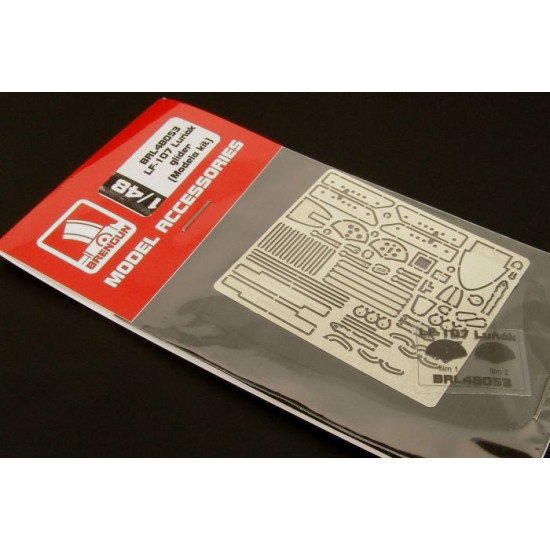 Brengun BRL48053 1/48 LF-107 Lunak glider PE parts for Azmodel-Modela kit