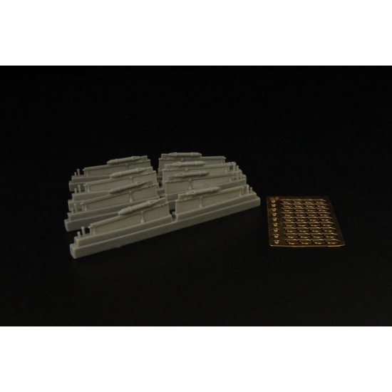 Brengun BRL48088 1/48 RS82 rockets resin set of soviet airborn rockets