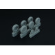 Brengun BRL48096 1/48 Spitfire 3 spoke wheels set (3 types of tires) resin set