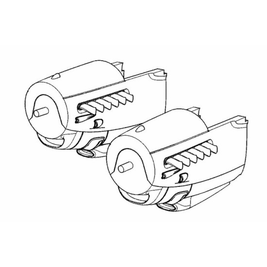 Brengun BRL48124 1/48 DH98 Mosquito two stage merlin resin set for Tamiya kit