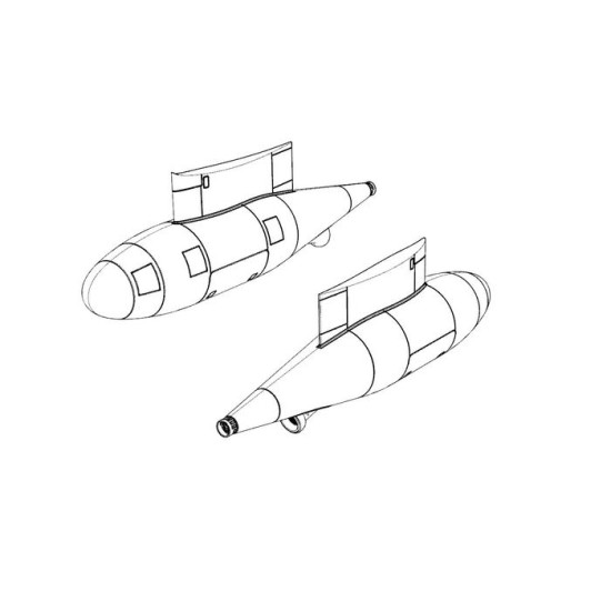 Brengun BRL48132 1/48 Refueling pod KC-130J resin acesories for Hercules