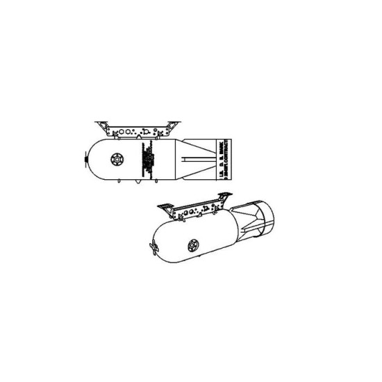 Brengun BRL48134 1/48 Mark MKXVII Depth Charge resin kit of US depth charge WWII