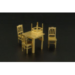 Brengun BRL72013 1/72 Table and chairs PE table and chairs kit