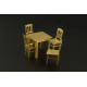 Brengun BRL72013 1/72 Table and chairs PE table and chairs kit