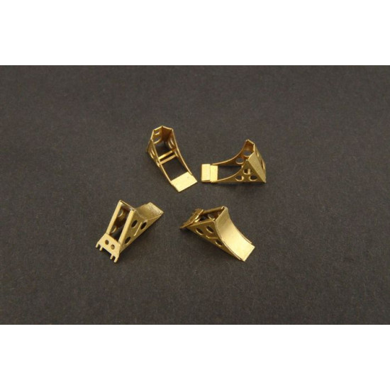 Brengun BRL72027 1/72 Soviet modern wheel chocks PE accessories