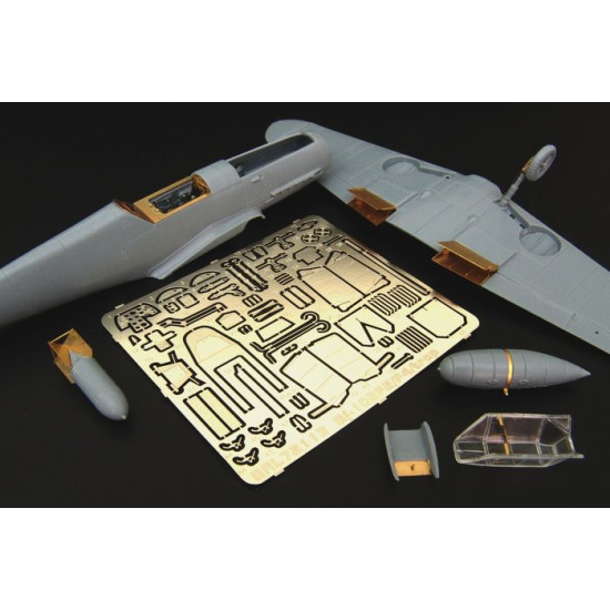 Brengun BRL72113 1/72 Bf 109F2-F4 (AZ model) PE set for AZ model kit