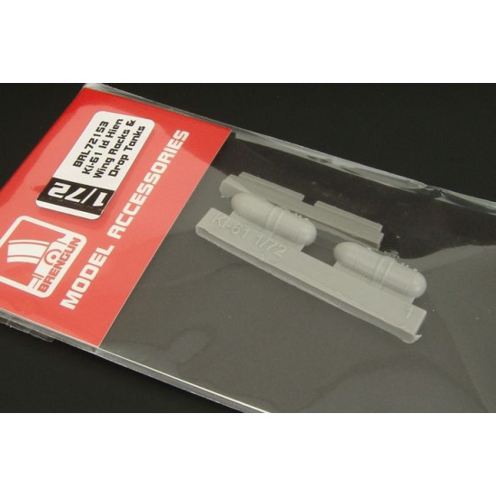 Brengun BRL72153 1/72 Ki-61 Id Hien Wing Racks & Drop Tanks resin set for Tamiya