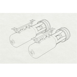 Brengun BRL72164 1/72 Depth Charge Mk54 resin set of modern US 2pcs