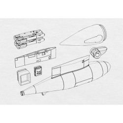 Brengun BRL72172 1/72 KC-130J Harvest Hawk resin conversion set