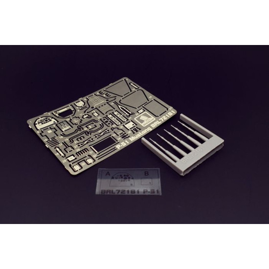 Brengun BRL72181 1/72 P-51- Mustang Ia PE accessories for Brengun kit