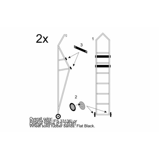Brengun BRL72192 1/72 RA-5C Vigilante ladder PE kit of lader