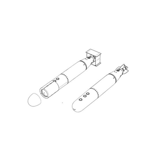 Brengun BRL72204 1/72 USN MkXIII torpedo resin konstruction kit of torpedo