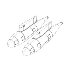 Brengun BRL72223 1/72 Refueling pod KC-130J (2pcs) Resin fuel pods