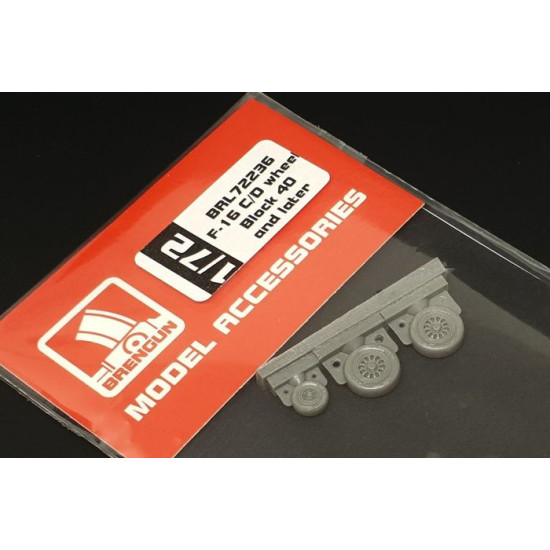 Brengun BRL72236 1/72 F-16 CD wheel Block 40 and later Resin wheels