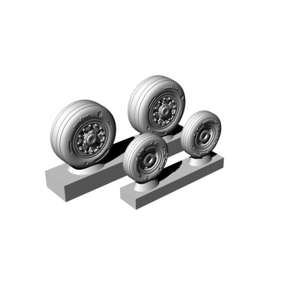 Brengun BRL72263 1/72 F/A-18 C/D wheel set Resin wheels