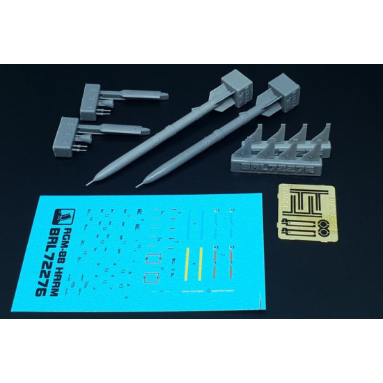 Brengun BRL72276 1/72 AGM-88 Harm resin kit of U.S. antiradar missile (2pcs)