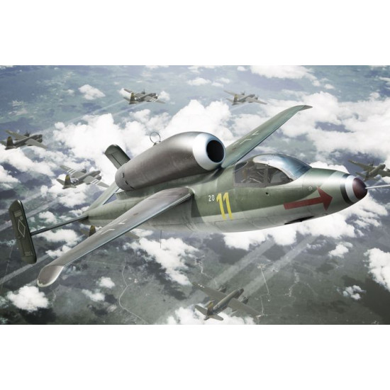 Brengun BRP144003 1/144 Heinkel He-162A Plastic construction of german fighter