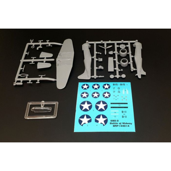 Brengun BRP144014 1/144 SBD-3 Dauntless MIDWAY plastic construction kit