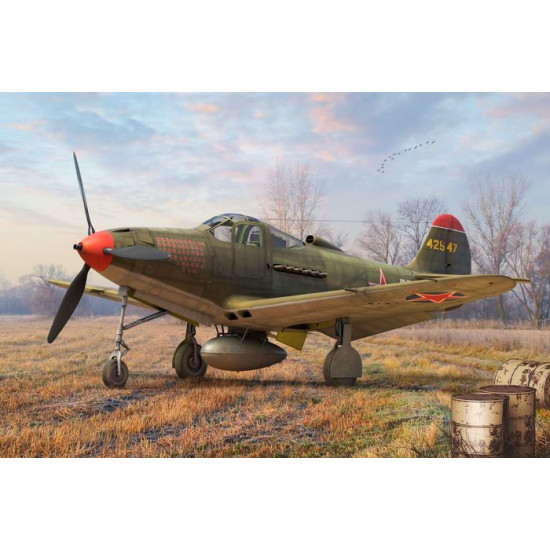 Brengun BRP144016 1/144 P-39 Airacobra „Red Stars“ plastic construction kit