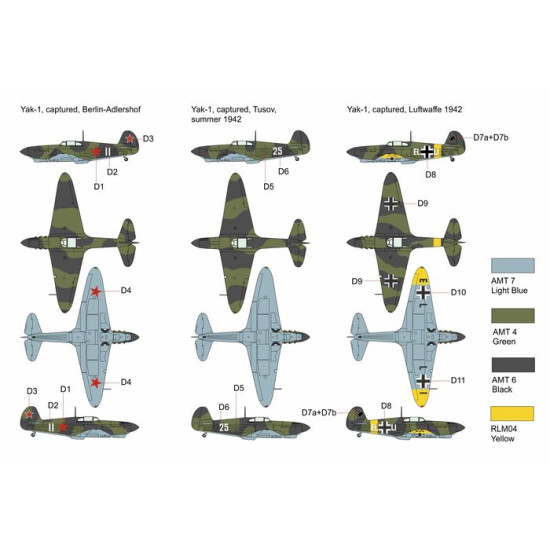 Brengun BRP72028 1/72 Yak 1 captured plastic construction kit