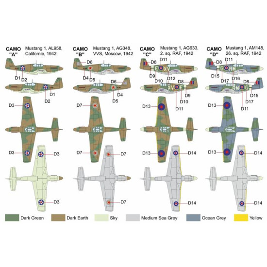 Brengun BRP72031 1/72 Mustang I plastic construction kit