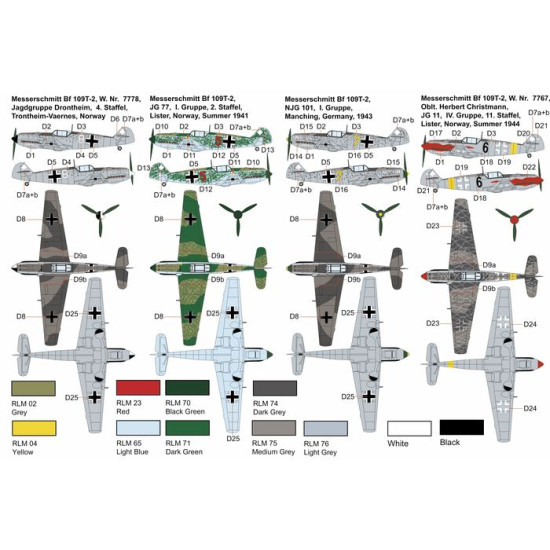 Brengun BRP72033 1/72 Bf-109T-2 plastic construction kit