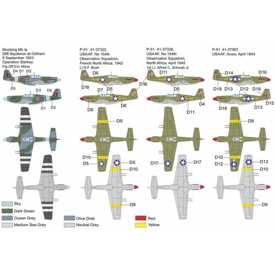 Brengun BRP72037 1/72 P-51- Mustang Ia plastic construction kit