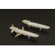 Brengun BRS144013 1/144 AGM-86 ALCM model kit of cruise missile 2pcs