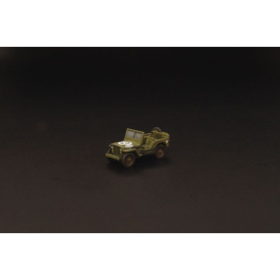 Brengun BRS144033 1/144 U S JEEP (2 in set) resin kit of U.S. military car