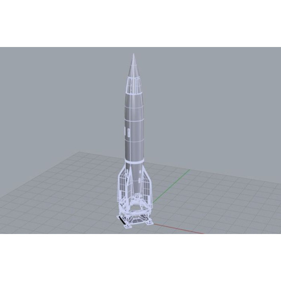 Brengun BRS144035 1/144 German rocket V-2 - A4 resin-PE kit of german missile