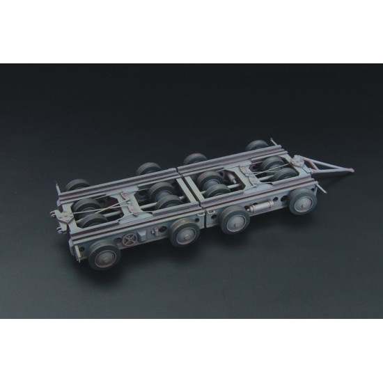 Brengun BRS144047 1/144 Culemeyer four axles resin kit of german heavy trailer