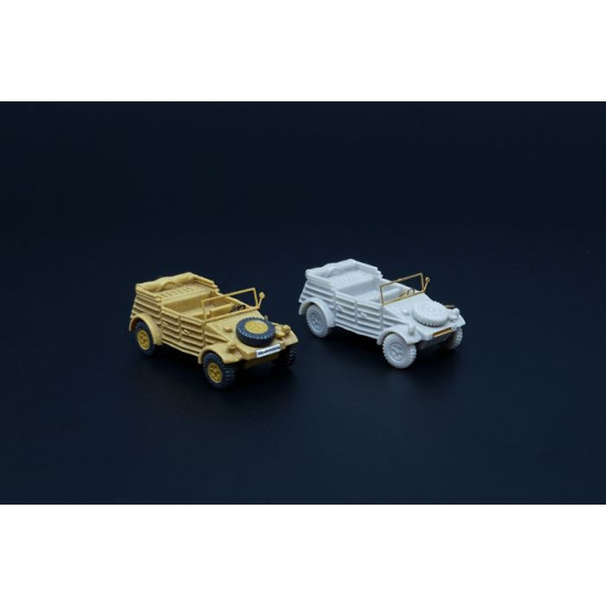 Brengun BRS144052 1/144 Kubelwagen (2pcs) Resin kit of german military car